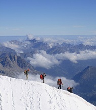 Alpinisti in marcia